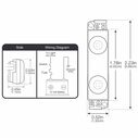 Two LED Module Light, Dual Mount, Blue, 4-Pack image number 2