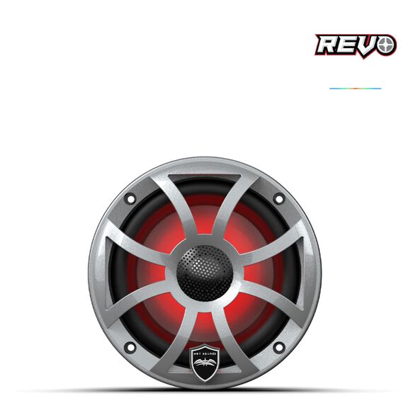 Wet Sounds REVO  6.5 inch High Output Coaxial Speakers w/ XS-Silver RGB Grilles image number 1