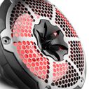 HYDRO 10" 2-Way Marine Speakers with Bullet Tweeter and Integrated RGB LED Lights, Carbon Fiber image number 3