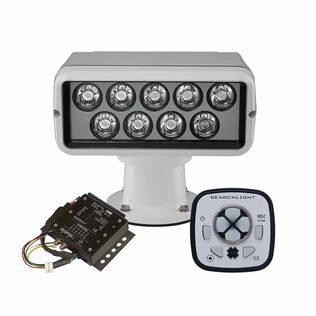 RCL-100 LED Searchlight, White, with new URC-104 Master Controller and URP-103 Wired Point Pad