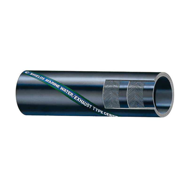 SHIELDS RUBBER 1 5/16" ID Series 200 Exhaust/Water Hose, 6 1/4' Max