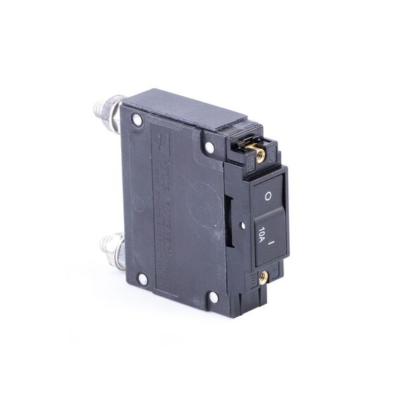 Circuit Breaker, Rocker, Flat, Single Pole, 10A image number 0