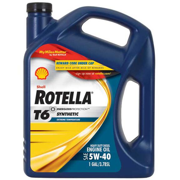 Rotella T6 Synthetic Engine Oil Gal. image number 0