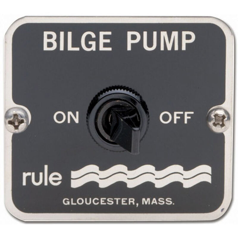Rule 49 Two-Way Panel Switch For Manual Bilge Pumps in Black | Camping World