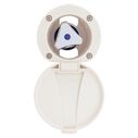 Trinidad Recessed Control Valve Cold Only, Warm White Cup & Lid, Chrome Trinidad Handle image number 0