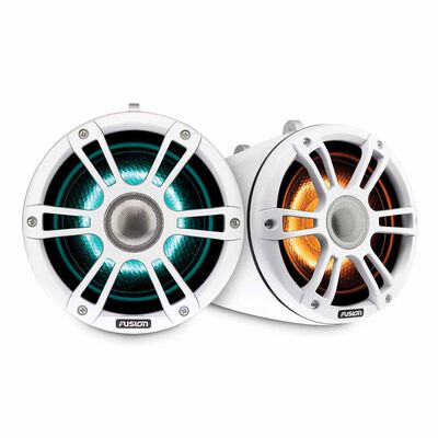 7.7” 280 W Sports White Wake Tower Speakers with CRGBW LED Lighting