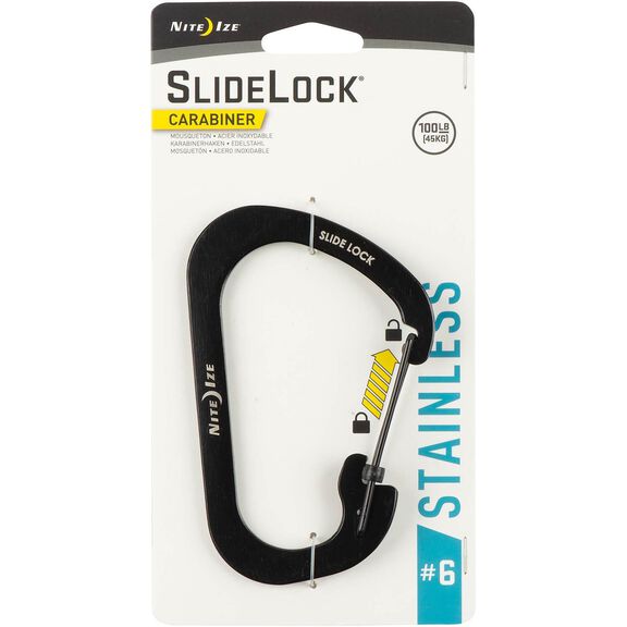 SlideLock&reg; Carabiner Stainless Steel image number 0