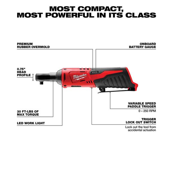 M12&trade; Cordless 1/4" Ratchet image number 1
