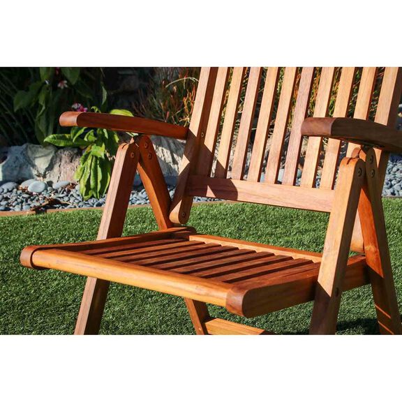 Avalon Teak Folding Deck Armchair image number 3