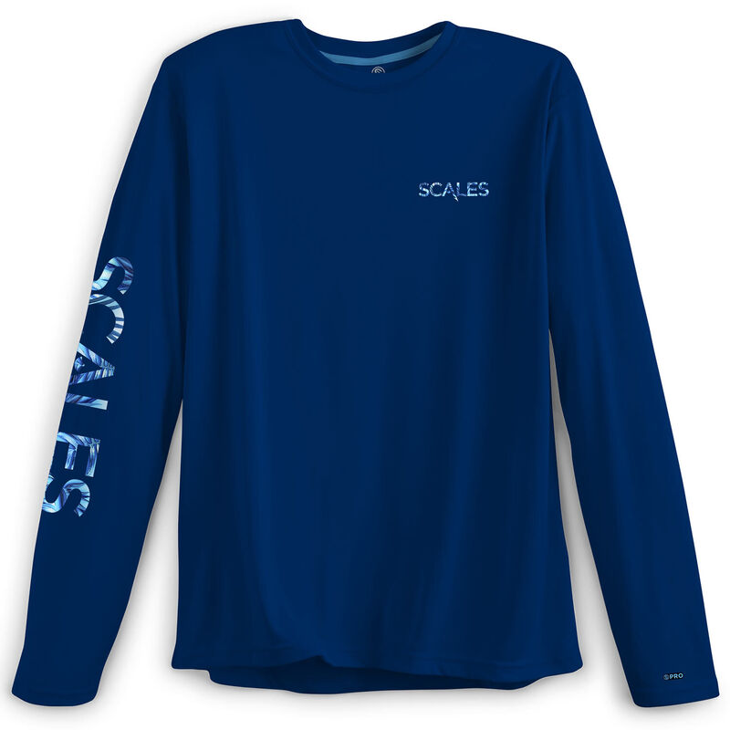 SCALES Men's Tropical Marlin Scales Pro Performance Shirt West Marine