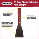 Chisel Scraper 3'' Flat Blade Acme Threaded Handle image number 1