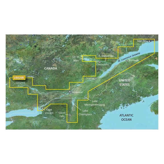 VUS020R St. Lawrence Seaway BlueChart g3 Vision microSD/SD Card image number 0