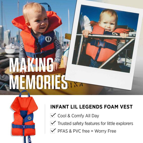 Infant Lil Legends Foam Vest image number 5
