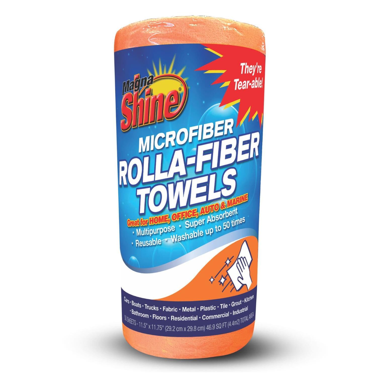 Magna Shine Microfiber Rolla-Fiber Towels