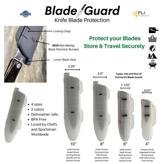 Blade Guard&reg; 10" Knife Edge Protector & Blade Cover, Clear image number 2