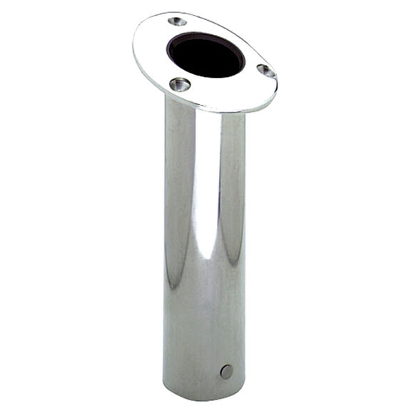 Stainless Steel 15&deg; Flush Mount Rod Holder image number 0