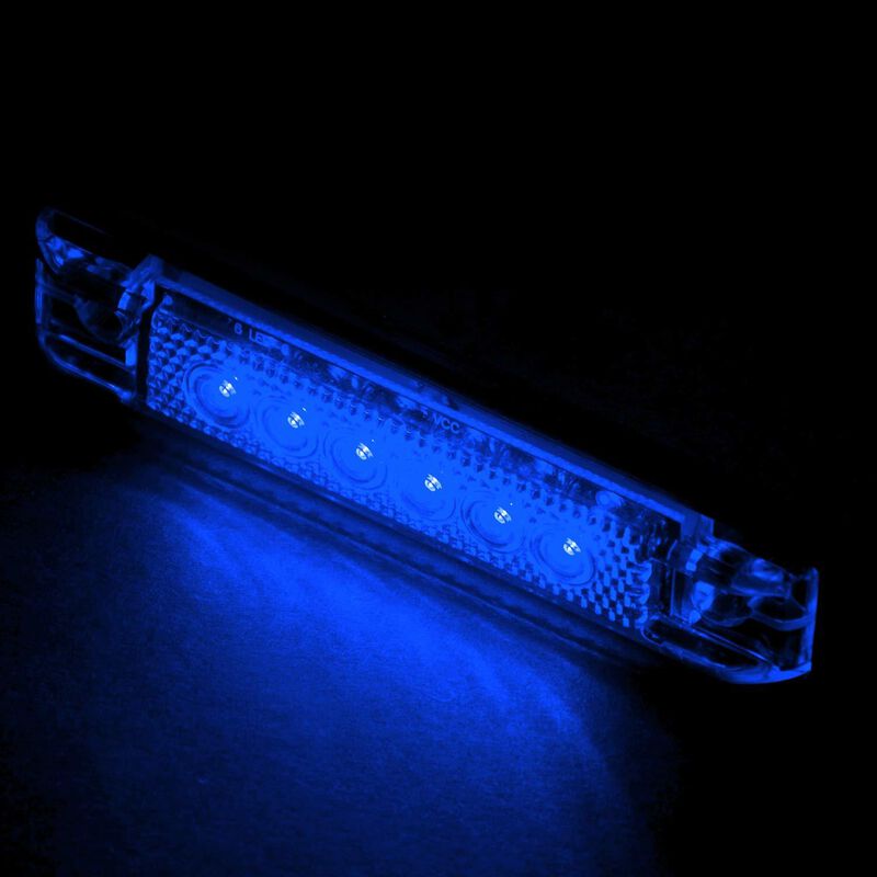 4" LED Utility Strip Light with Gasket, Blue image number 3