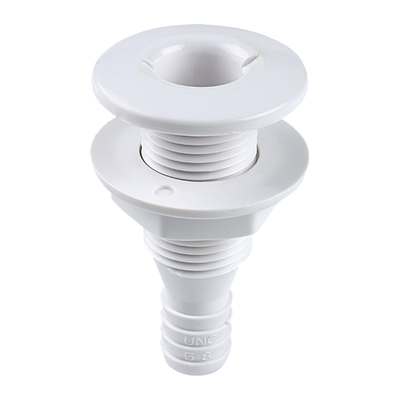 SEAFLO Marine Thru Hull Fittings (Plastic) 5/8", White image number 0