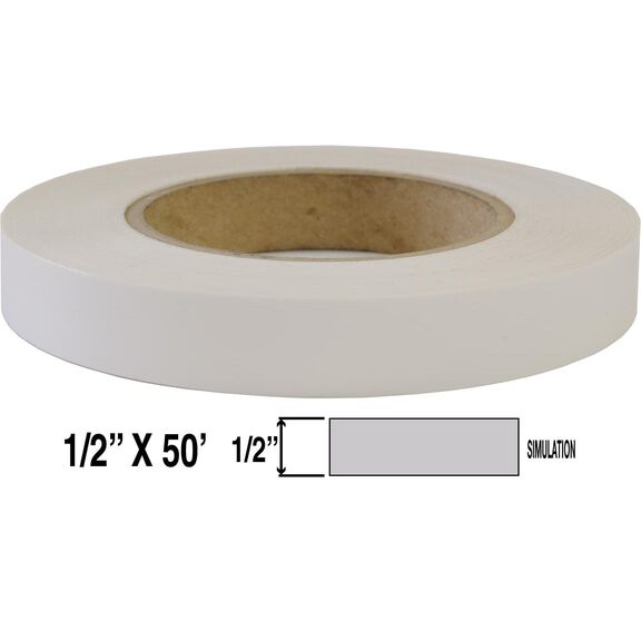 Premium 1/2" X 50' Single Pinstripe - White image number 0