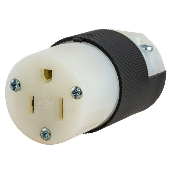 Hubbell Connector, 15A 125V, 5-15r, B/W image number 0