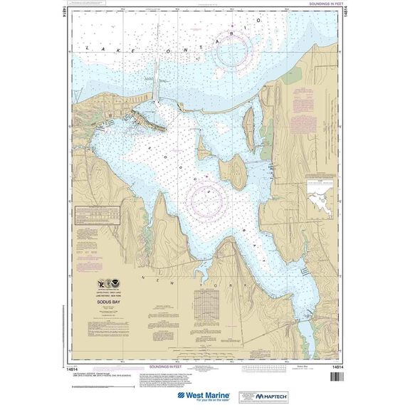 Maptech&reg; NOAA Recreational Waterproof Chart-Sodus Bay, 14814 image number 0