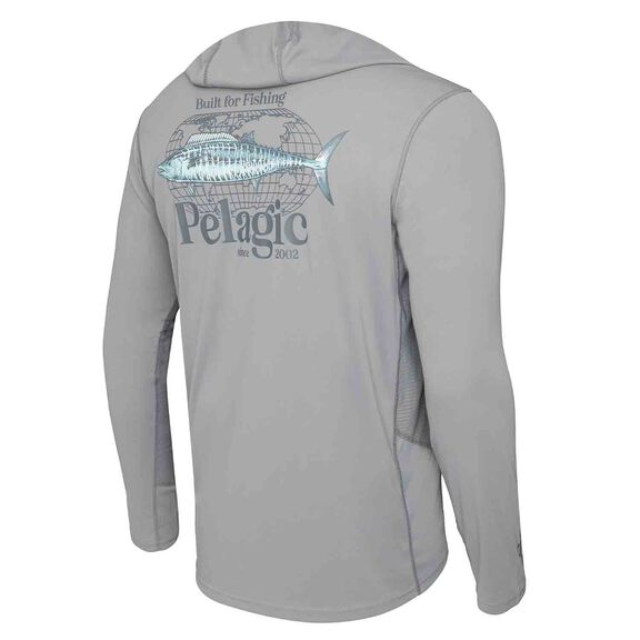 Men's Worldwide Wahoo Vaportek Hooded Shirt image number 0
