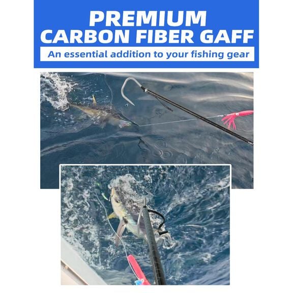 BLUEWING 16ft Carbon Fiber Gaff with 4in Stainless Steel Hook image number 7