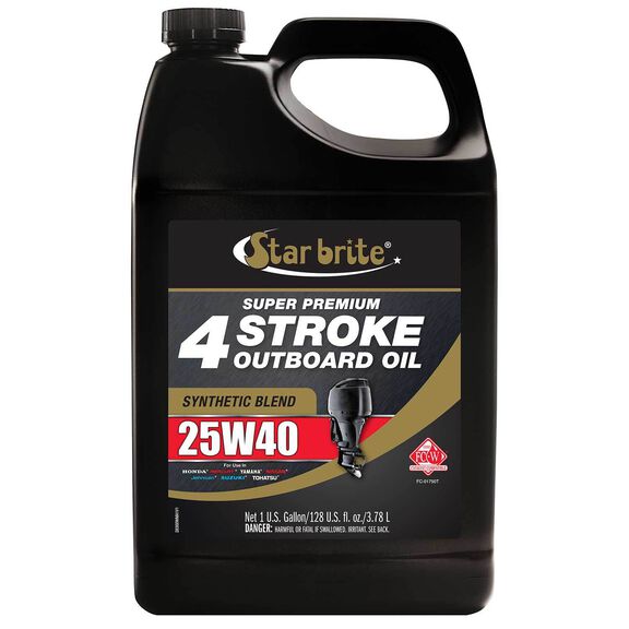 Super Premium 4-Stroke 25W40 Outboard Oil image number 0