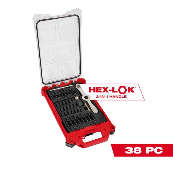 Metric Tap & Die PACKOUT&trade; Set with Hex-LOK&trade; 2-in-1 Handle, 38 Piece image number 0