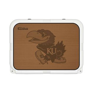 SeaDek Cooler Pad - Collegiate Collection - Fits YETI Tundra 35 - Mocha / Black, University of Kansas