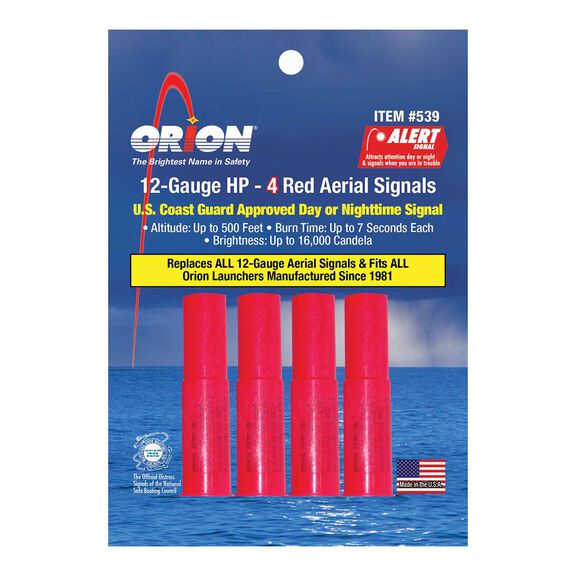 ORION 12Gauge HighPerformance Red Meteor Flares West Marine