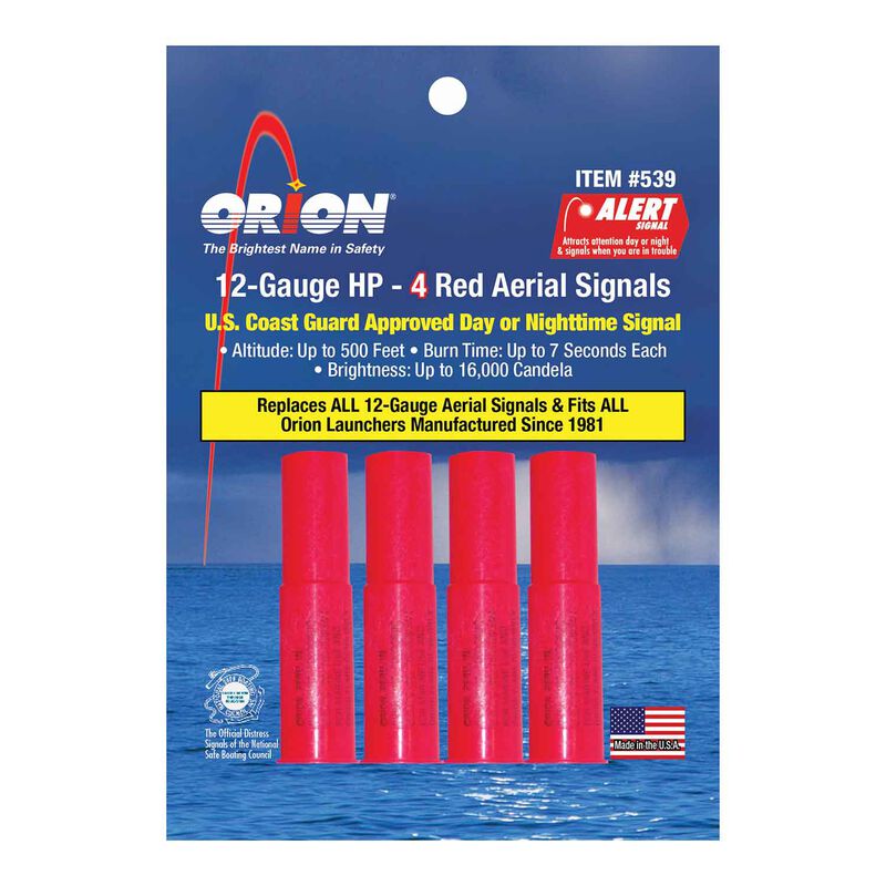 ORION 12Gauge HighPerformance Red Meteor Flares West Marine