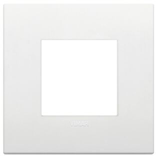Vimar Arke 2-Module Classic Cover Plate, Technopolymer, White