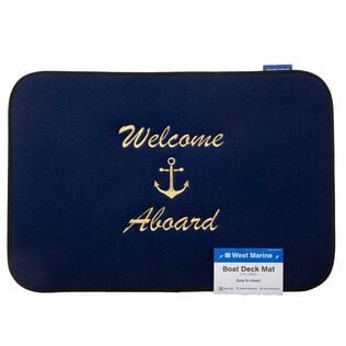 Embroidered Welcome Boat Boarding Mats, Welcome Aboard