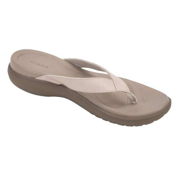 Metallic Wedge Flip Flop Crocs Capri Basic Wedge Sandal Crocs