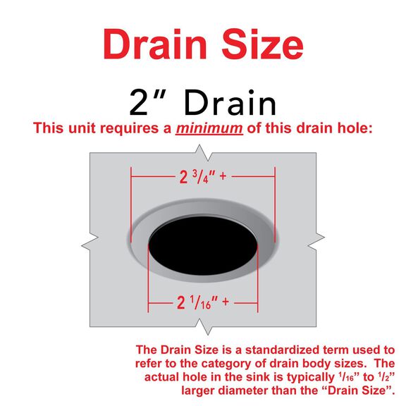 2" Drain, Trap Sink Drain, 1-1/4" & 1-1/2" Hose Barb, w/Strainer, w/Chain Stopper Ultra-Mirror Finish image number 6