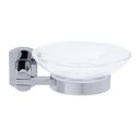 Miah Soap Dish Plastic Dish Chrome image number 2