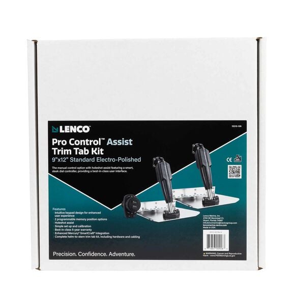 Complete 9" x 12" Standard Trim Tab Kit With Pro Control Assist EP image number 1