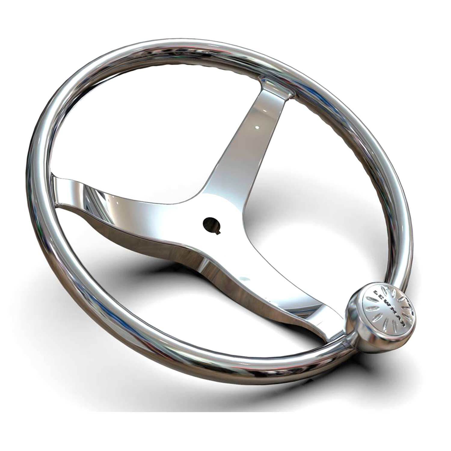 Marine Part Depot Stainless Steel Sport Steering Wheel with Knob 13 