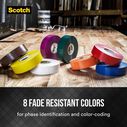 Scotch&reg; Vinyl Electrical Tape 35, 3/4" x 66', Green image number 3