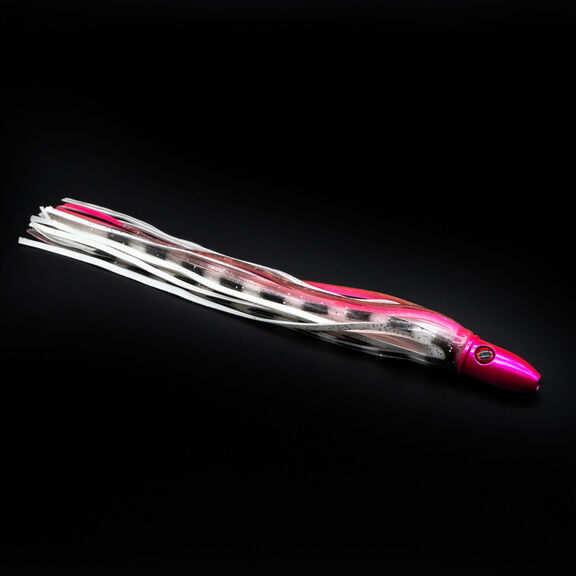 Small Pink Aluminum Bullet Pink/White Rigged image number 0