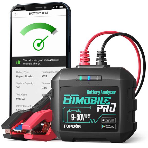 12V Bluetooth Battery and 12V/24V System Tester image number 2