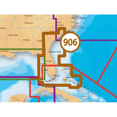 MSD/906P+ U.S. Southeast to Bahamas Platinum+ Charts microSD Card