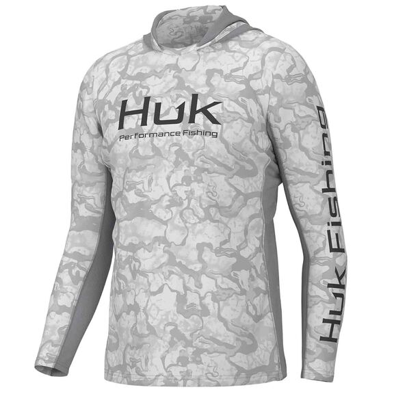 Men's Icon X Inside Reef Fade Hooded Shirt image number 0