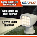 SEAFLO 28W Remote Control LED Searchlight, Warm White, Wireless Remote, White image number 3