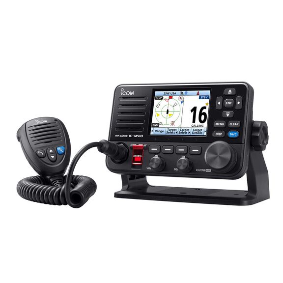 IC-M510 EVO Class-D DSC VHF Marine Radio with NMEA 2000&trade; and Wi-Fi Functionality image number 1