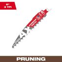 6" 3 TPI The AX&trade; with carbide Teeth for Pruning & Clean Wood SAWZALL&reg; Blade image number 1