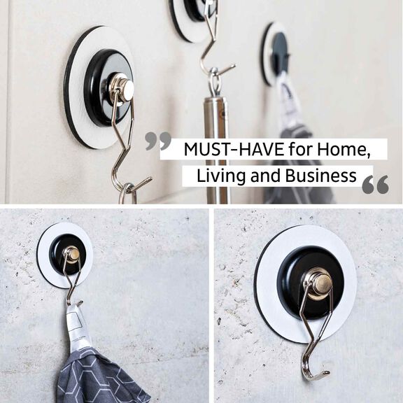 Magnetic Hook "THE ONE" includes Metal-Nano-Gel-Pad, White image number 7