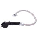 Deck-Mount Sprayer Small Black Sprayer, 6' Stainless Steel Hose, Low Profile Holder image number 1