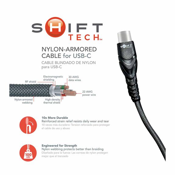 4' Type USB-C Charging Cable image number 2